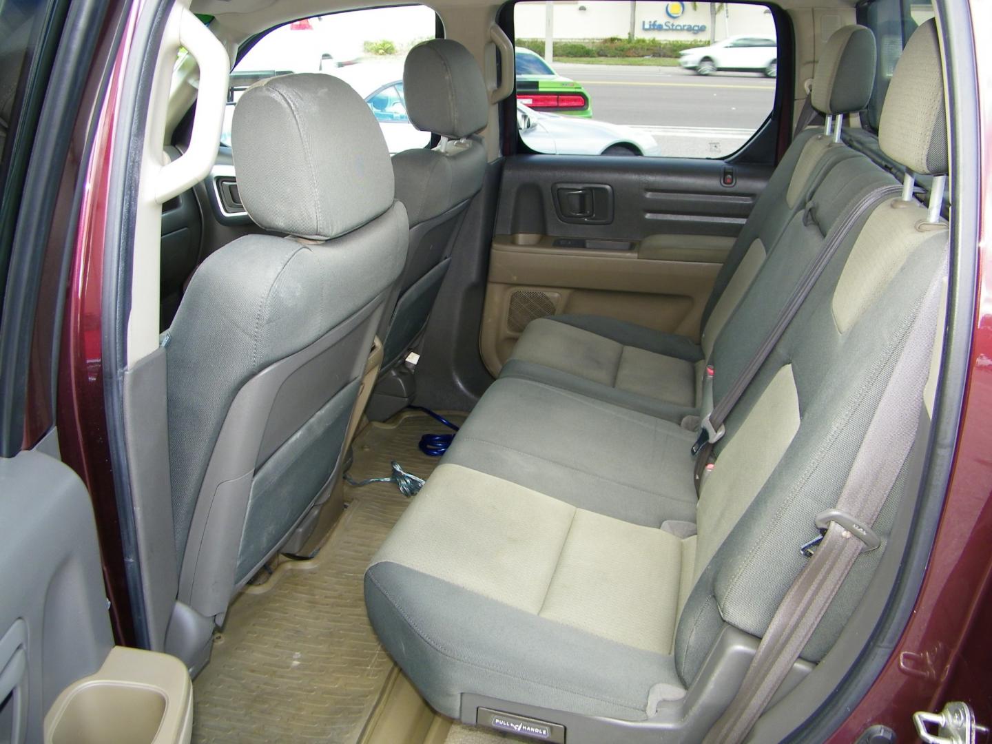 2007 Maroon /Grey Honda Ridgeline RT (2HJYK16267H) with an 3.5L V6 SOHC 24V engine, 5-Speed Automatic Overdrive transmission, located at 4000 Bee Ridge Road, Sarasota, FL, 34233, (941) 926-0300, 27.298664, -82.489151 - Photo#8